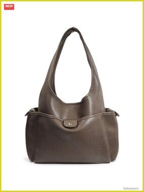 Soft Faux Leather Hobo Shoulder Bag Multi-Pocket Purse for Women